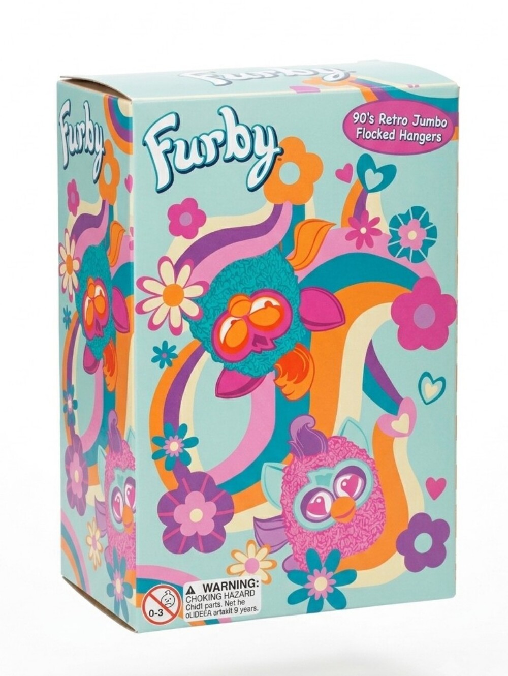 NIB Furby 90s Retro Jumbo Flocked Hanger Blind Box Bundle Bag Clip Hasbro Retro